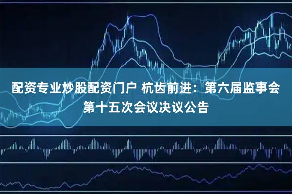 配资专业炒股配资门户 杭齿前进：第六届监事会第十五次会议决议公告